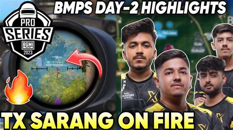 Tx Sarang Solo 6 Finishes In Bmps 🤯🔥 Bmps Day 2 Highlights ⚡ Youtube