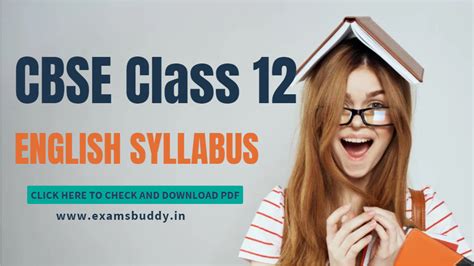 Cbse Class 12th English Complete Syllabus Chapter Wise Marks Weightages