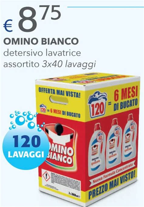 Omino Bianco Detersivo Lavatrice Assortito 3 X 40 Lavaggi Offerta Di