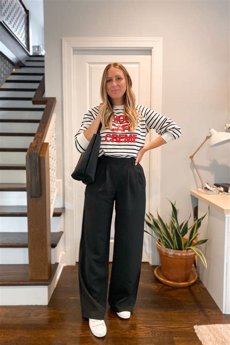 Black Wide Leg Trousers 5 Outfits Michelle Tomczak