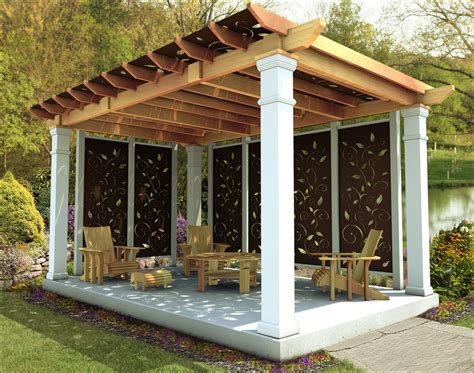 10+ Pergola Privacy Wall Ideas