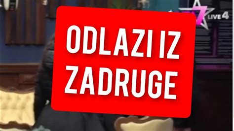 ODLAZI IZ ZADRUGE VELIKI FAVORIT NAPUSTA ZADRUGU YouTube