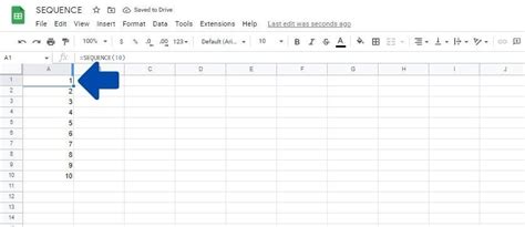 How To Use The SEQUENCE Function In Google Sheets