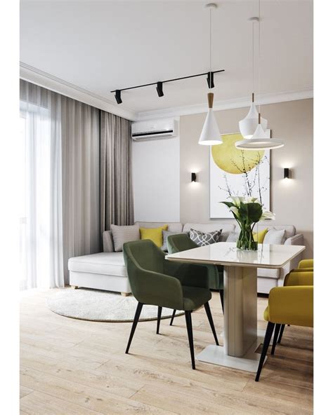 Интерьер кухни-гостиной | House interior, Living room design modern ...