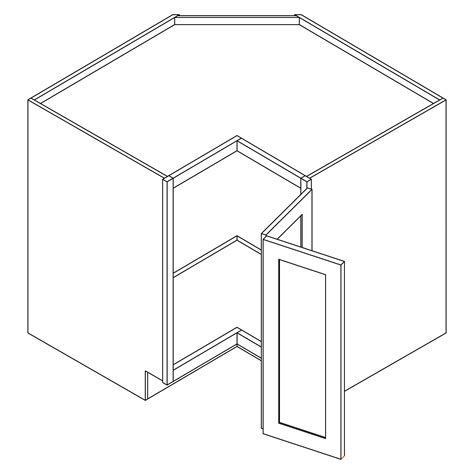 Essential Gray - 36" Easy Reach Base Cabinet - Discount Custom Cabinets