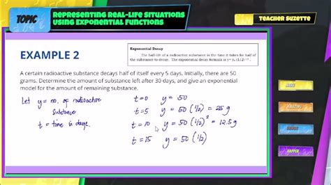 Representing Real Life Situations Using Exponential Functions Youtube