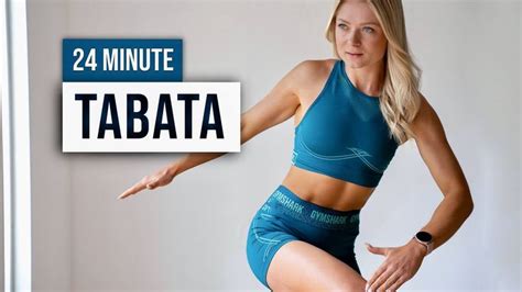 24 MIN TABATA HIIT Full Body Abs Super Sweaty Home Workout No