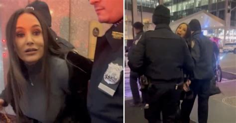 I Did Nothing Wrong Ex Porn Star Dragged Out Of Comedy Show In Handcuffs Protests