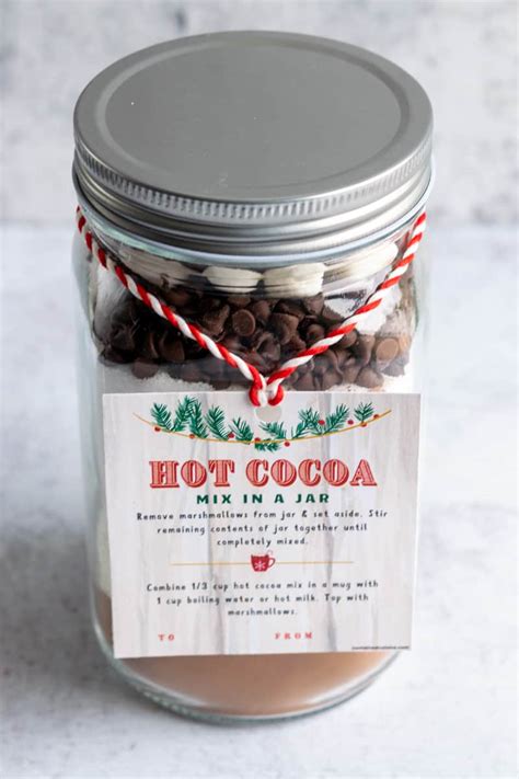 Easy Hot Cocoa In A Jar Gift Idea Contained Cuisine