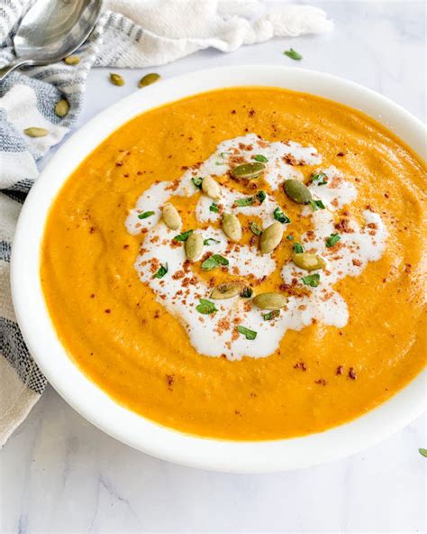 Vegan Pumpkin And Red Lentil Soup Gf Oil Free • Wholesome Crumbs