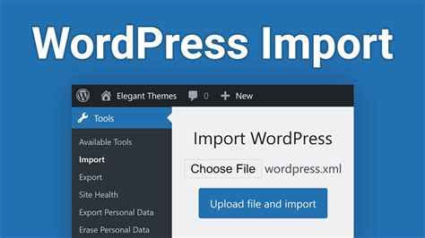 How To Use The WordPress Import Tool YouTube