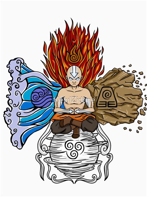 "Avatar Elements" T-shirt by KewlZidane | Redbubble