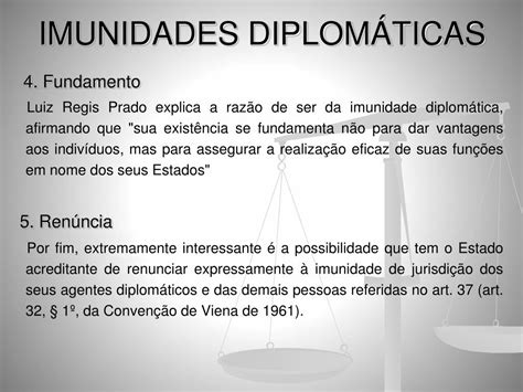 Ppt Imunidades Diplomáticas E Parlamentares Powerpoint Presentation