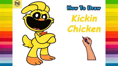 How To Draw Kickin Chicken From Poppy Playtime Youtube