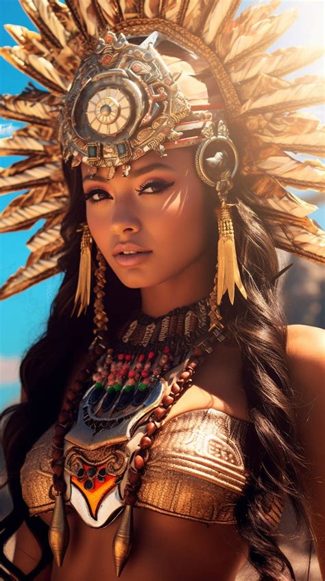 Aztec Princess Warrior 137 Donne Native Americane Foto Di Bellezza