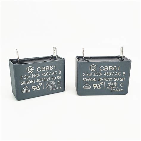 Cg 2 2UF 450V Cbb61 Ceiling Fan Capacitor AC Motor Single Phase And