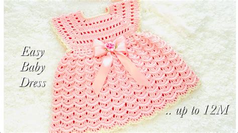 Super Easy Crochet Baby Dress Or Frock 0 3 Months And Up To 12m Left