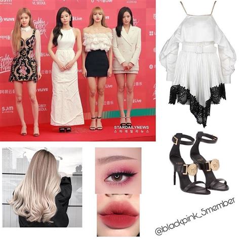 𝐺𝑙𝑖𝑡𝑡𝑒𝑟 𝑃𝑖𝑛𝑘 в Instagram Blackpink 5th Members Outfit Golden Disk