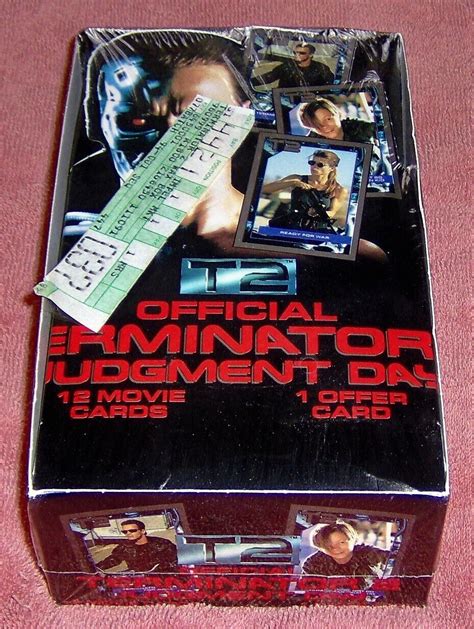 Vintage Impel Carolco Terminator Judgement Day Wax Box