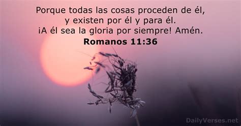 Romanos 11 36 Versículo de la Biblia DailyVerses net