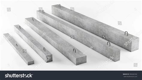 Reinforced Concrete Beams 3d Rendering Stock Illustration 399260182 ...