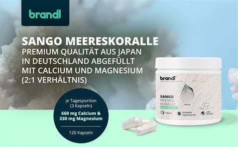 Sango Meereskoralle Kapseln Mit Calcium Magnesium Von Brandl Sango