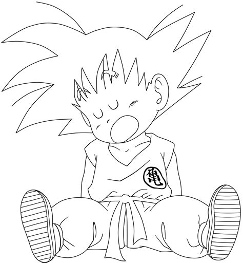 Dragon Ball Kid Goku 33 Lineart By Superjmanplay2 On Deviantart