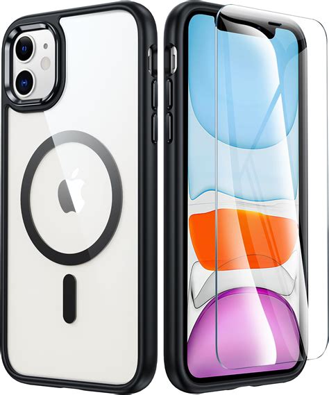 FNTCASE Coque pour iPhone 16 Plus coque transparente magnétique de