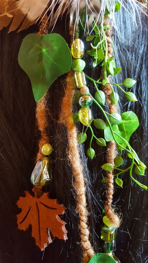 Hair Clip Green Brown Forest Fairy Hair Accessories Fantasy Etsy