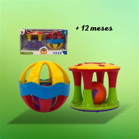 Conjunto Torre E Bola Chocalho Beb Brinquedo Educativo Shopee Brasil