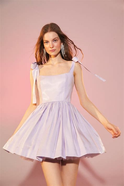 Nazli Ceren Sibby Mini Dress In Lavender Shopstyle