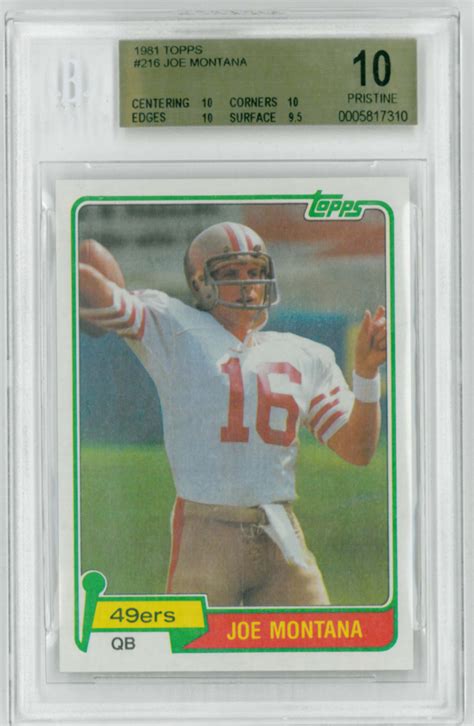 Joe Montana Pro Set Card Value The Shoot