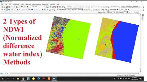 How To Create Normalized Difference Water Index NDWI In Arc GIS YouTube