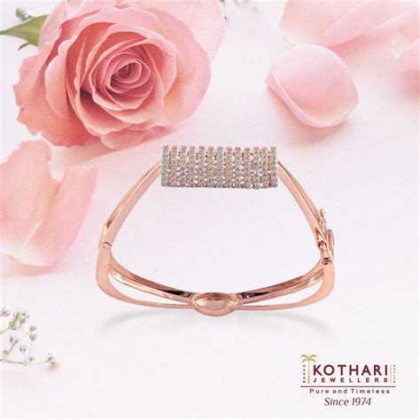 Elegant Diamond and Rose Gold Bracelet