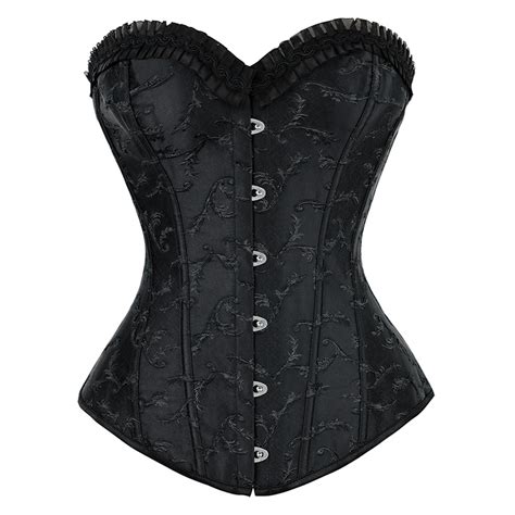 Gothic Black Embroidered Corset N8480