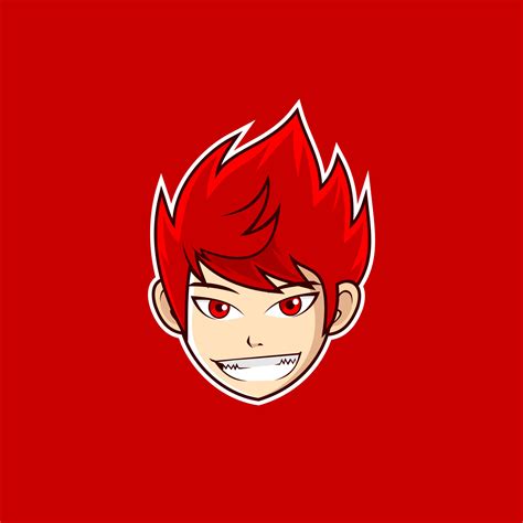 Anime style boy head smile 4900007 Vector Art at Vecteezy