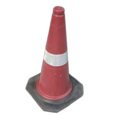 Red White And Black 75mm PVC Traffic Cone For Road Safety At Rs 150 In