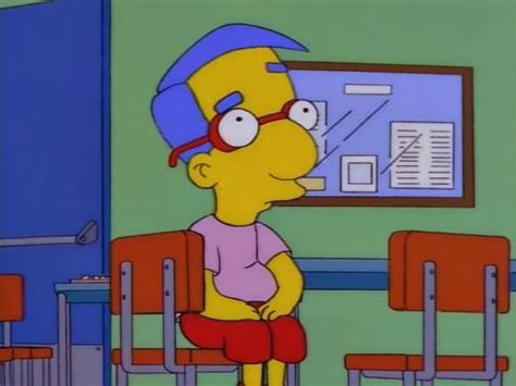 Milhouse Lower Those Eyebrows Milhouse Simpson The Simpsons