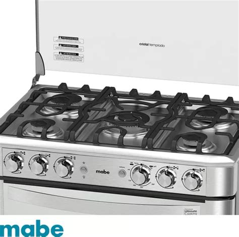 Cocina A Gas Mabe Quemadores Grill Y Rosticero Acero Inox En Venta En