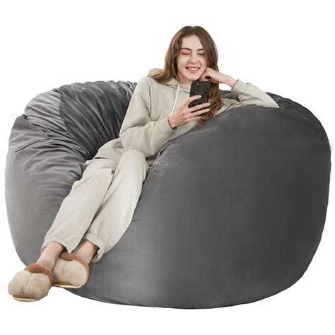 Habutway Bean Bag Chair Giant 4 Memory Foam Furniture Bean Bag Chairs For Adults With