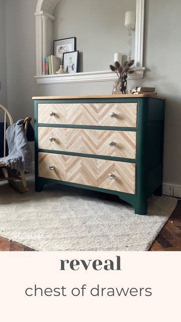 Upcycled Furniture with Herringbone Design
