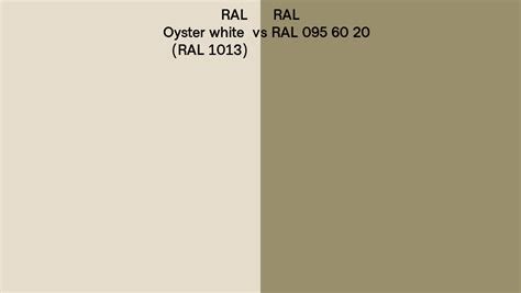 RAL Oyster White Vs RAL 095 60 20 Side By Side Comparison