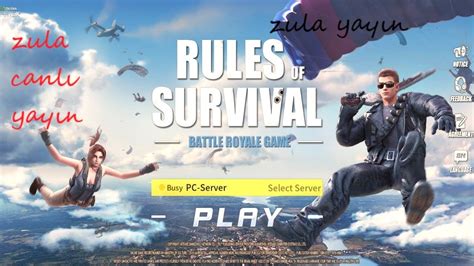 RULES OF SURVIVAL PC EUROPE CANLI YAYIN ABONE OL İSMİN ÇIKSIN YouTube