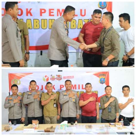 Pojok Pemilu Polres Labuhan Batu Dengan KPU Dan Bawaslu Kabupaten