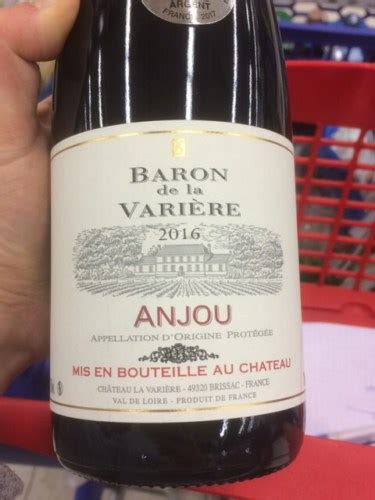 2016 Château la Varière Baron de la Varière Anjou Vivino US