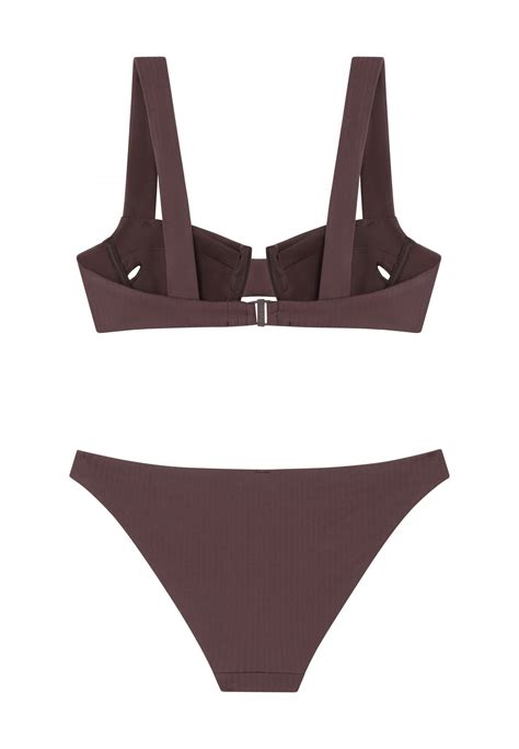 Chocolate Balconette Bikini Robin Collection