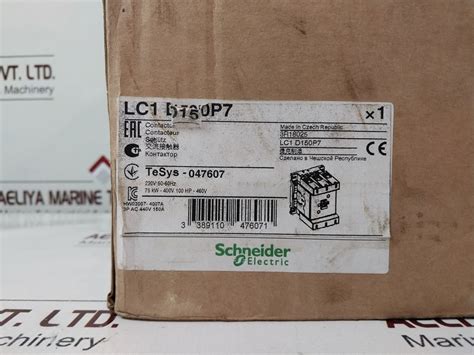 Schneider Telemecanique Lc1d150 Contactor - Aeliya Marine