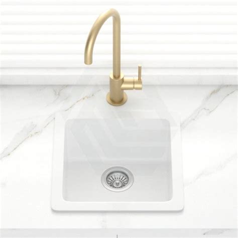 Granite Kitchen Sink Single Bowl 422mm White - MyHomeware