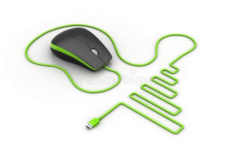 Computer Mouse With Cable Stock Illustration Illustration Of Industry