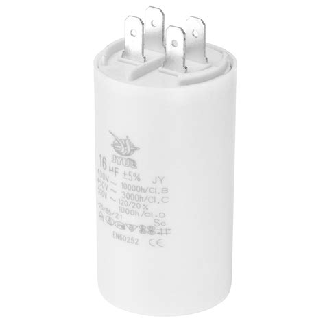 Uxcell CBB60 16uf Run Capacitor AC450V 4Pin Double Insert For Motor